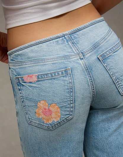 AE Super Low-Rise Baggy Flare Jean