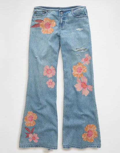 AE Super Low-Rise Baggy Flare Jean