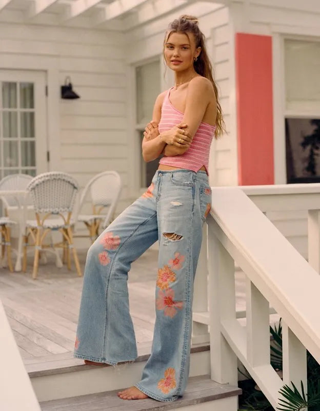 AE Super Low-Rise Baggy Flare Jean