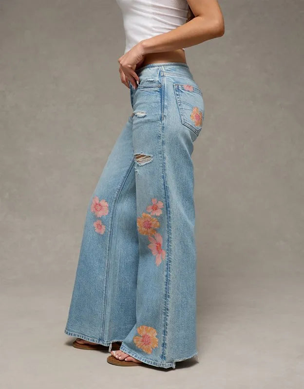 AE Super Low-Rise Baggy Flare Jean