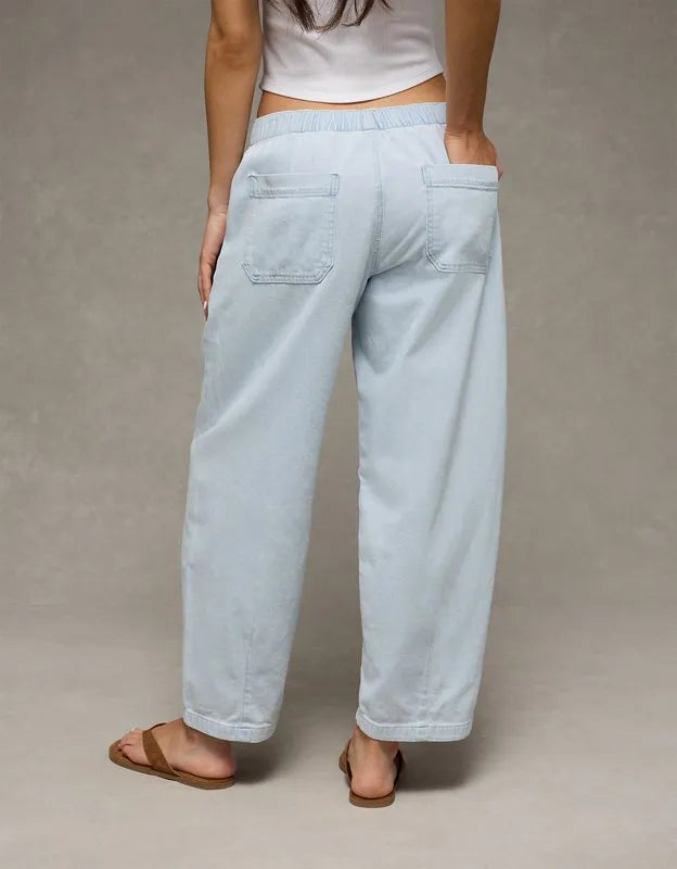 AE Low-Rise Pull-On Barrel Jean