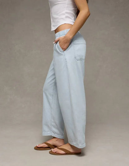 AE Low-Rise Pull-On Barrel Jean