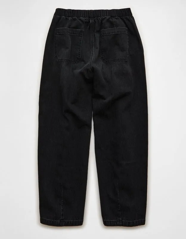 AE Low-Rise Pull-On Barrel Jean
