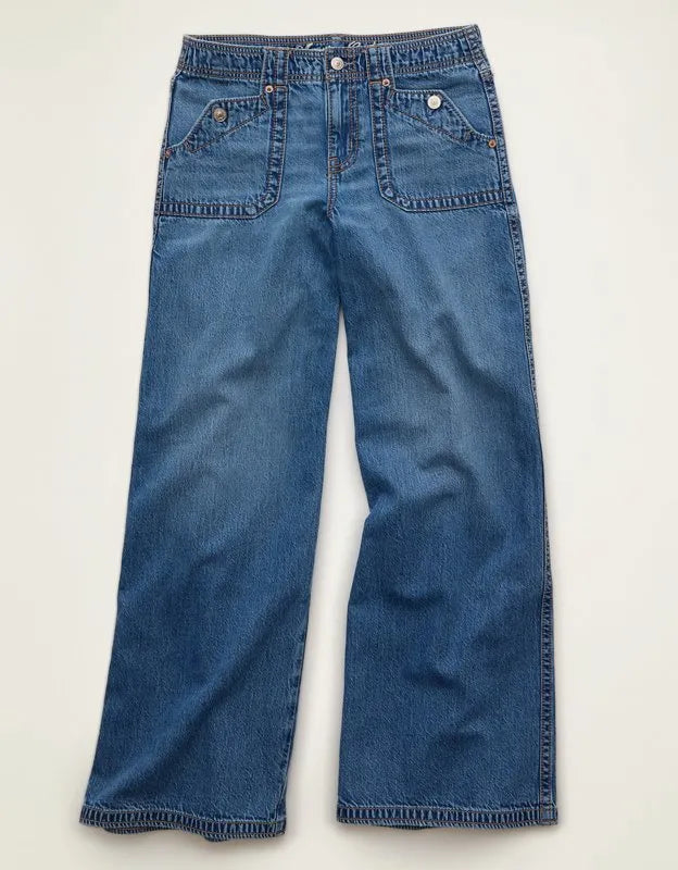AE Low-Rise Baggy Ultra-Wide Leg Jean