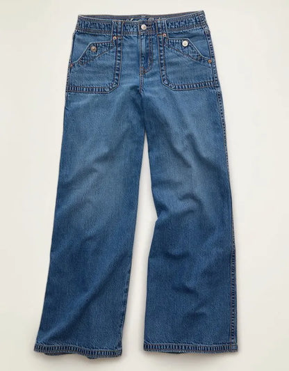 AE Low-Rise Baggy Ultra-Wide Leg Jean