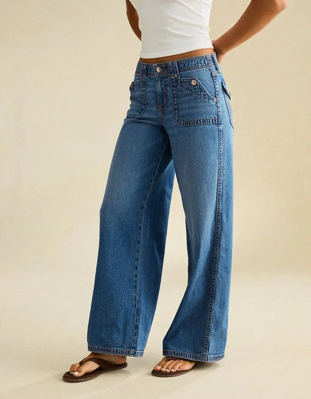 AE Low-Rise Baggy Ultra-Wide Leg Jean