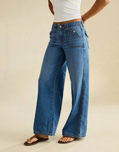 AE Low-Rise Baggy Ultra-Wide Leg Jean