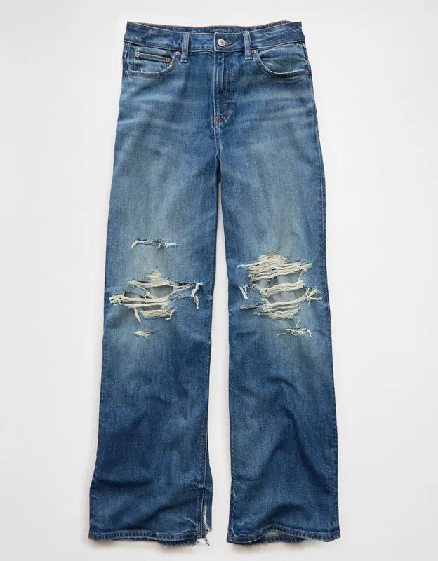 AE Super High-Waisted Baggy Wide-Leg Jean