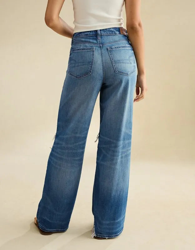 AE Super High-Waisted Baggy Wide-Leg Jean