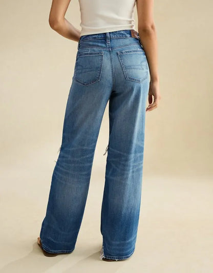AE Super High-Waisted Baggy Wide-Leg Jean