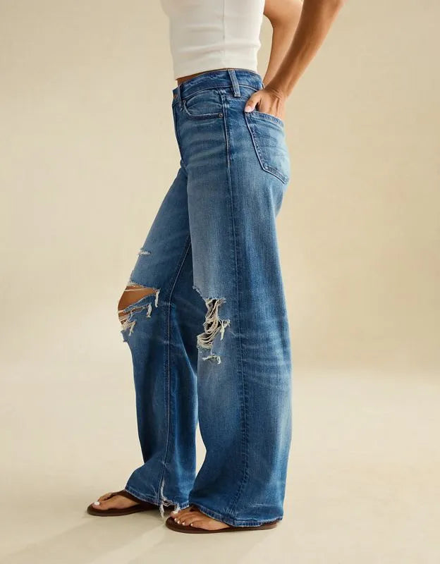 AE Super High-Waisted Baggy Wide-Leg Jean