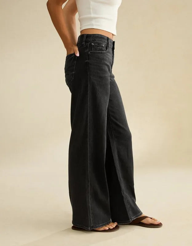AE Super High-Waisted Baggy Wide-Leg Jean