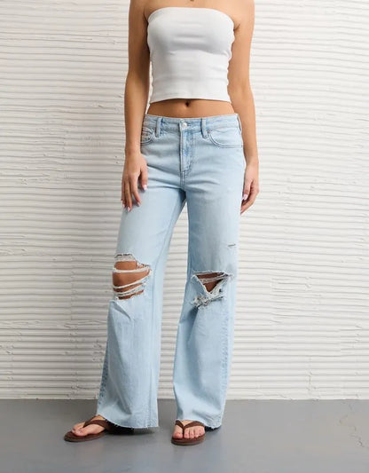 AE Super High-Waisted Baggy Wide-Leg Jean