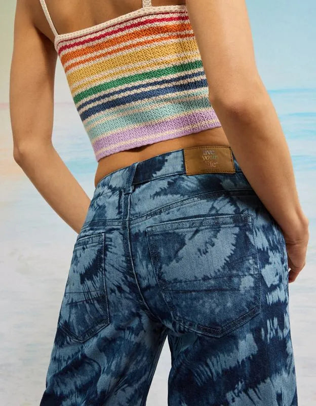 AE Pride Super Low-Rise Baggy Flare Jean