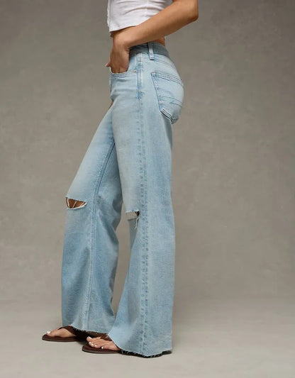 AE Super Low-Rise Baggy Flare Jean