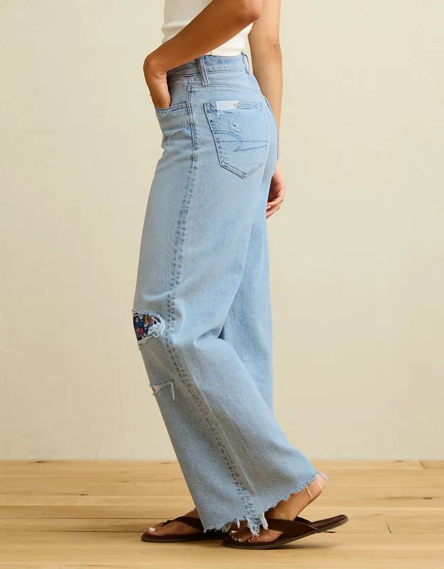 AE Super High-Waisted Baggy Wide-Leg Jean