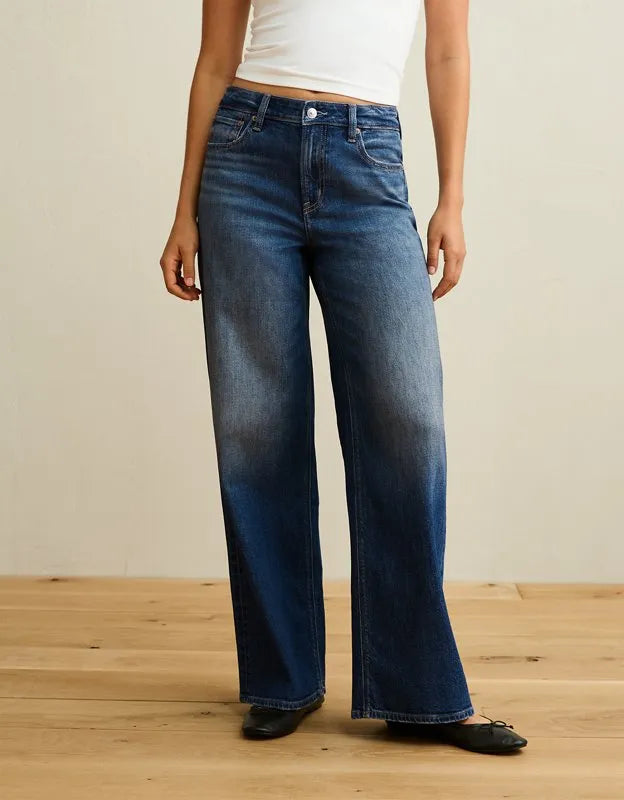 AE Super High-Waisted Baggy Wide-Leg Jean