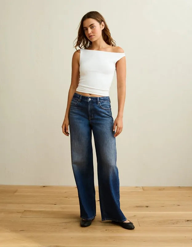 AE Super High-Waisted Baggy Wide-Leg Jean