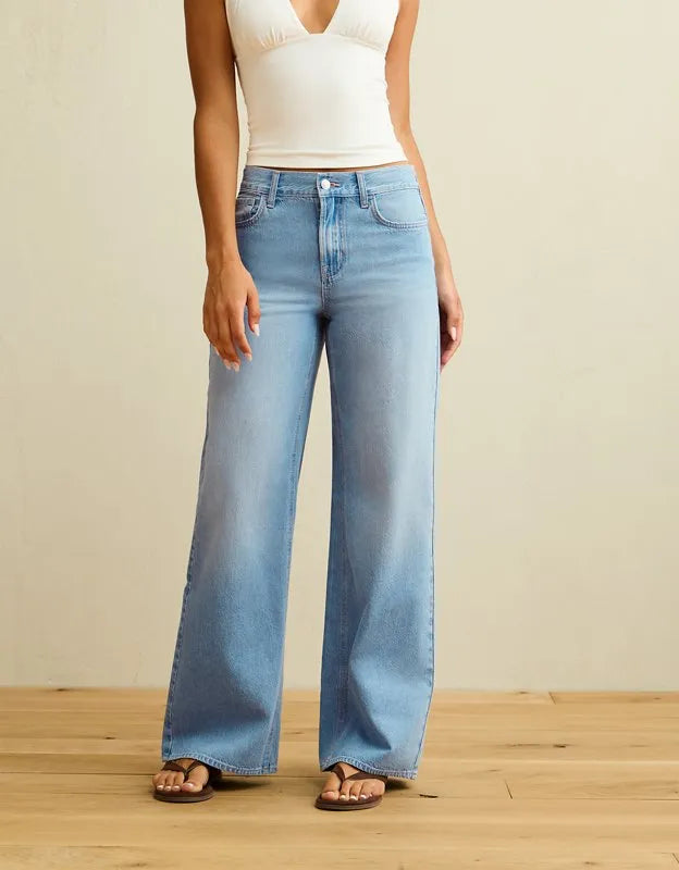 AE Super High-Waisted Baggy Wide-Leg Jean