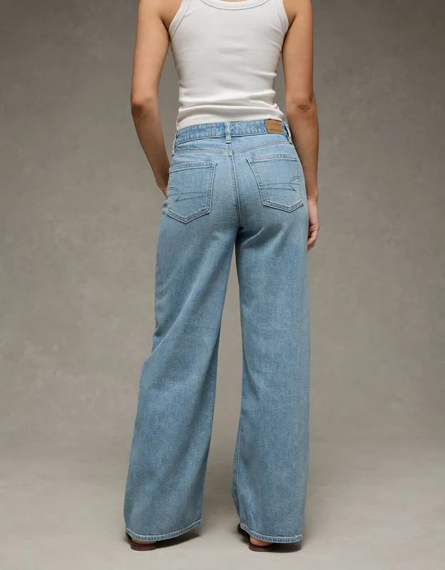 AE Super High-Waisted Baggy Wide-Leg Jean