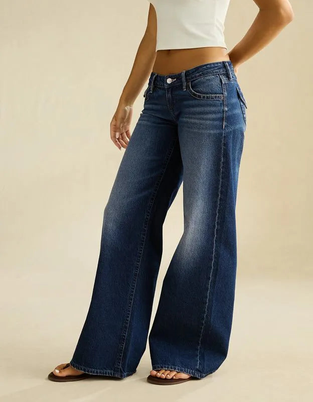 AE Lowest-Rise Baggy Wide-Leg Jean