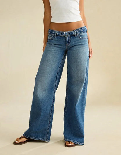 AE Lowest-Rise Baggy Wide-Leg Jean