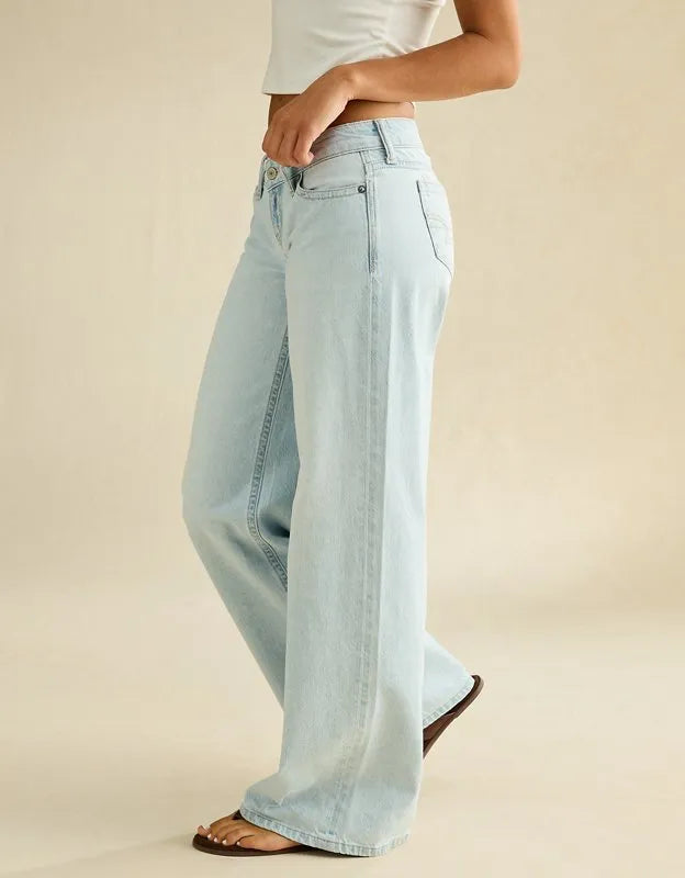 AE Lowest-Rise Baggy Wide-Leg Jean
