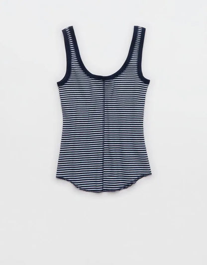 Aerie Ribbed Scoop Neck Tank Top