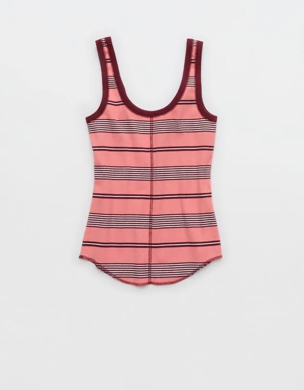 Aerie Ribbed Scoop Neck Tank Top