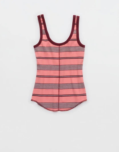 Aerie Ribbed Scoop Neck Tank Top