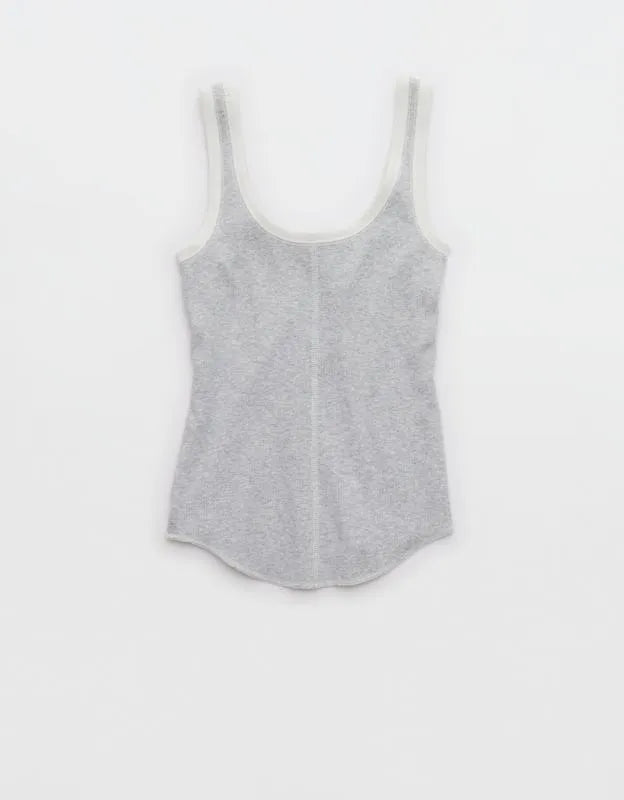 Aerie Ribbed Scoop Neck Tank Top