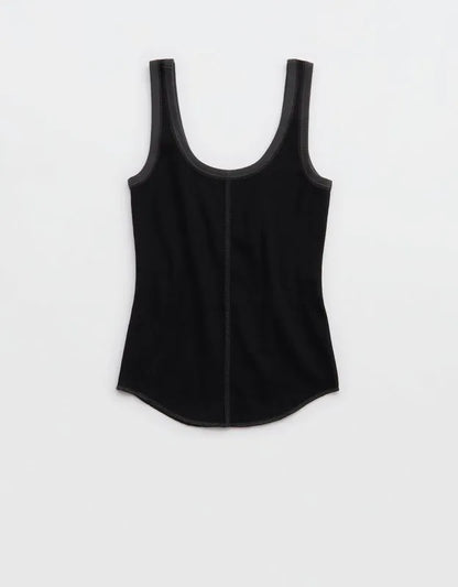 Aerie Ribbed Scoop Neck Tank Top