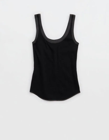 Aerie Ribbed Scoop Neck Tank Top