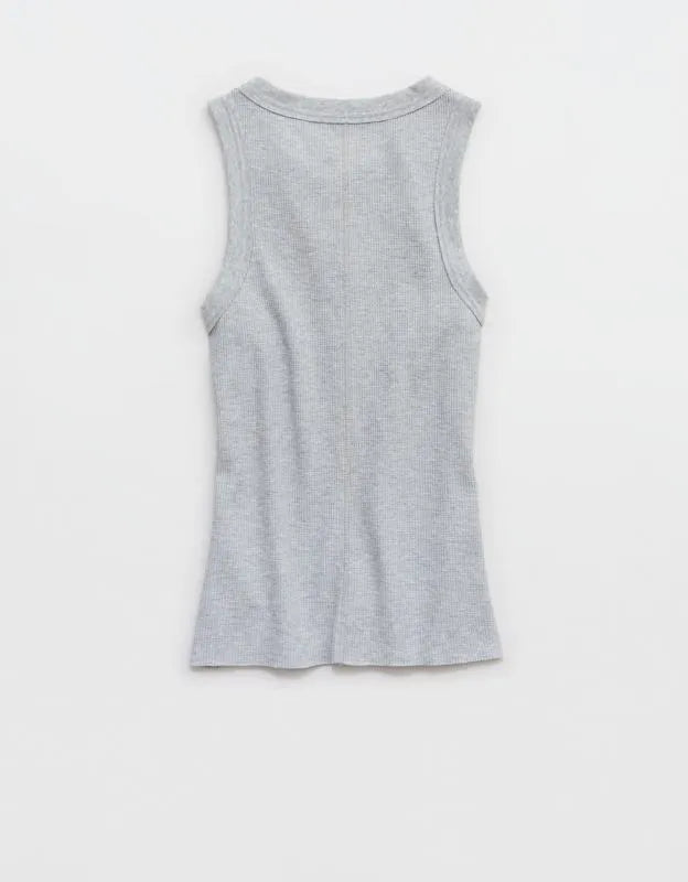 Aerie Unwind Waffle Henley Tank Top