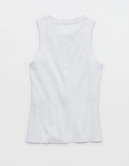 Aerie Unwind Waffle Henley Tank Top