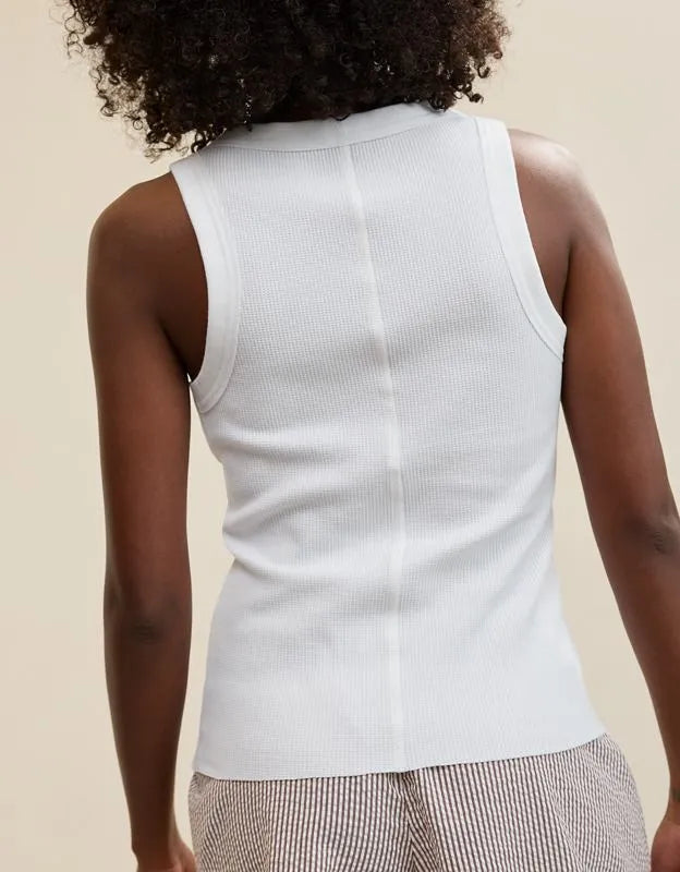 Aerie Unwind Waffle Henley Tank Top