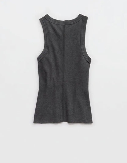 Aerie Unwind Waffle Henley Tank Top