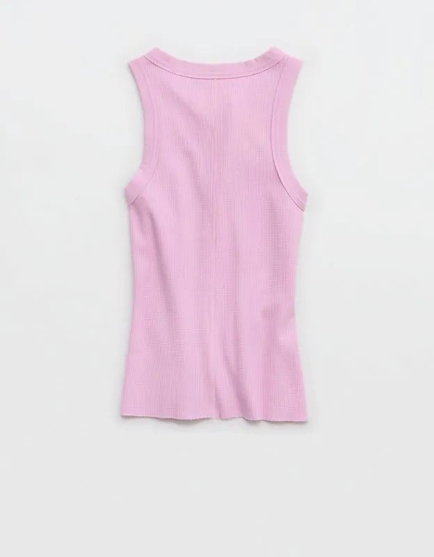 Aerie Unwind Waffle Henley Tank Top