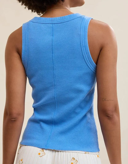 Aerie Unwind Waffle Henley Tank Top