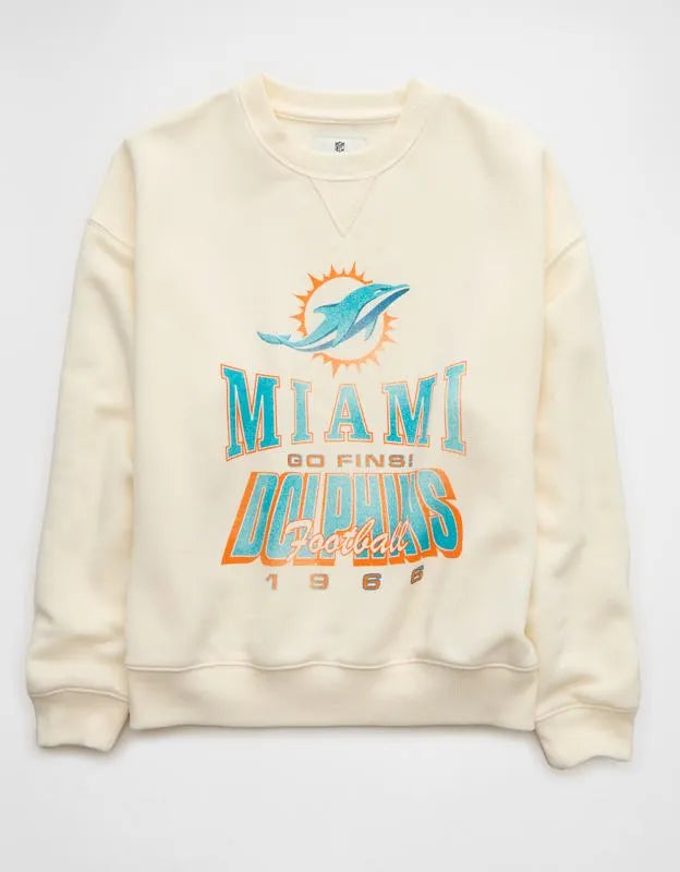NFL Miami Dolphins Crew Neck Sweatshirt
