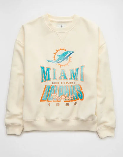 NFL Miami Dolphins Crew Neck Sweatshirt