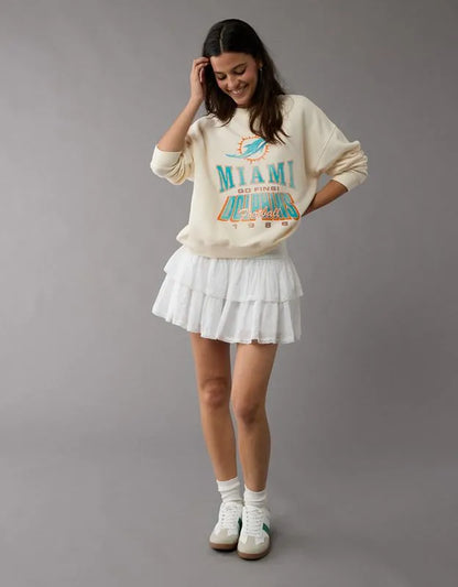 NFL Miami Dolphins Crew Neck Sweatshirt