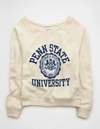 AE Penn State Nittany Lions Graphic Off The Shoulder Sweatshirt