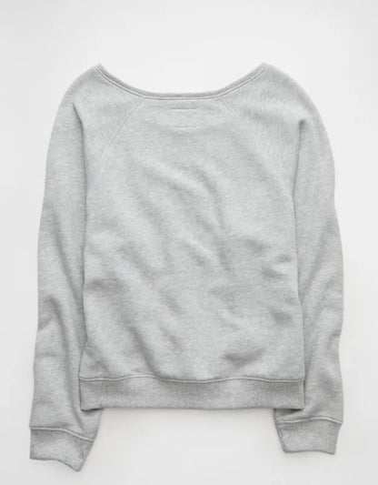 AE Ohio State Buckeyes Graphic Off The Shoulder Sweatshirt