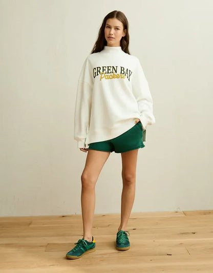 NFL Green Bay Packers Everyday Luxe Mock Neck Sweatshirt