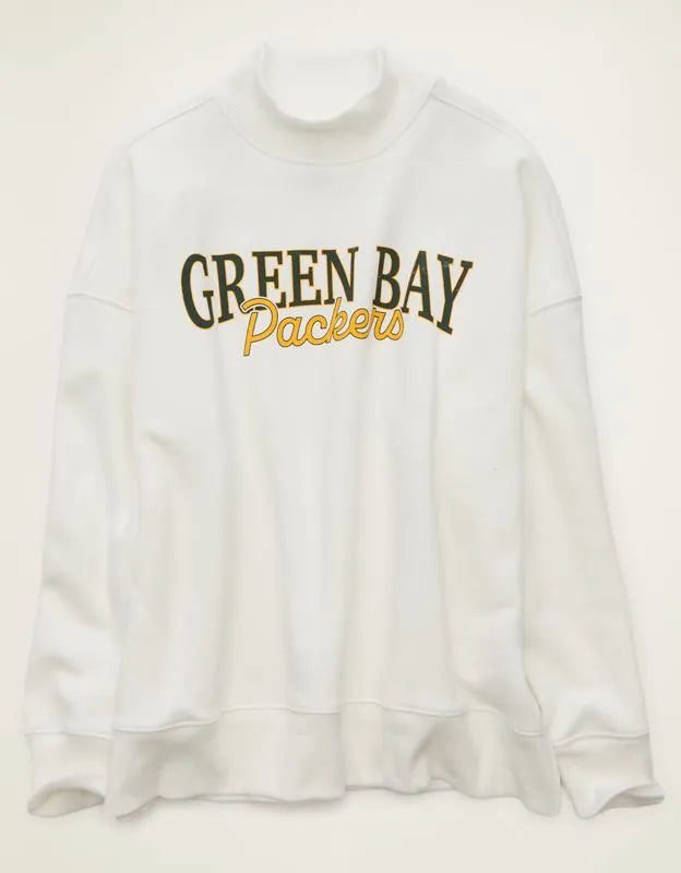 NFL Green Bay Packers Everyday Luxe Mock Neck Sweatshirt