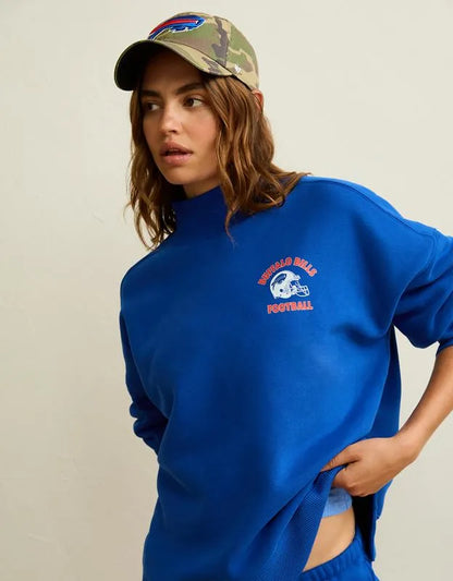 NFL Buffalo Bills Everyday Luxe Mock Neck Sweatshirt
