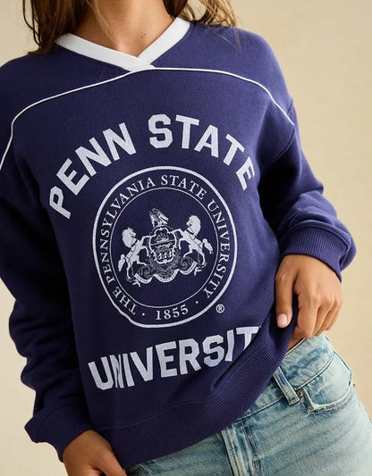 AE Penn State V-Neck Graphic Sweatshirt