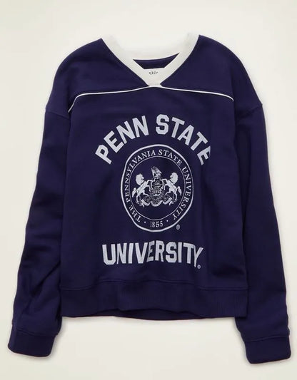 AE Penn State V-Neck Graphic Sweatshirt