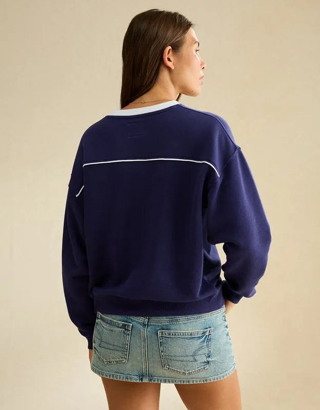AE Penn State V-Neck Graphic Sweatshirt